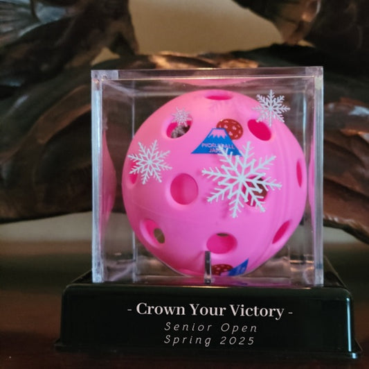 Personalized Pickleball Awards Keepsake with Premium Acrylic Display Case and Custom Base